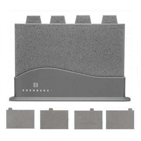 Дошка обробна набір пластик (4шт 29x19,5 cм) сірі EDENBERG