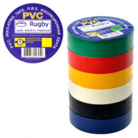 Ізолента 10мх17мм(10шт) кольорова RUGBY assorti