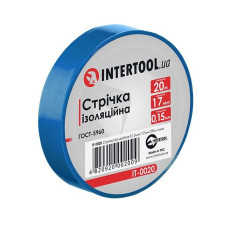Ізолента 20мх17х0, 15мм (10шт) синя Intertool