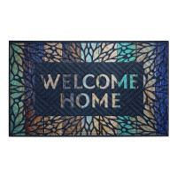 Килимок придверний 45х75 см, принтований з гумової крихти Welkome Home