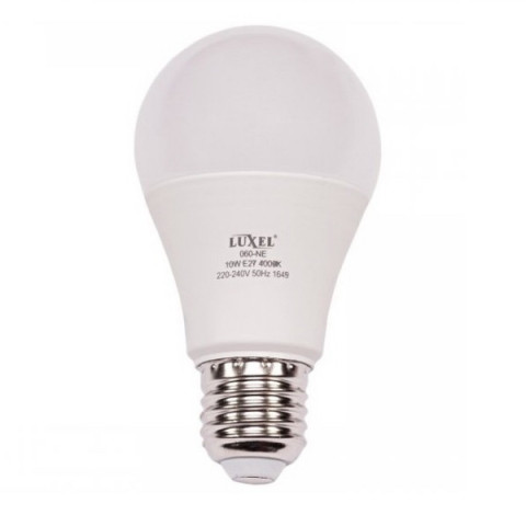 Лампа LED A60 10W (100Вт) E27 4000K LUXEL 24міс.
