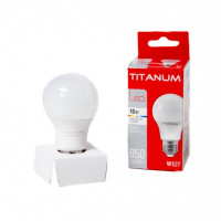 Лампа LED A60e 10W (70Вт) E27 4100K Titanum (р.1 рік)