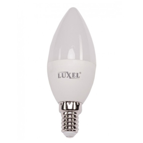 Лампа LED C37 6W (60Вт) E14 4000K LUXEL 24мес.