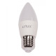 Лампа LED C37 6W (60Вт) E27 4000K LUXEL 24мес.
