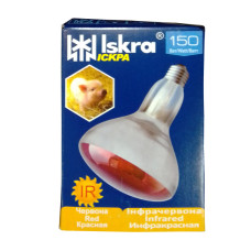 Лампа інфрачервона 150Вт Е27 в інд.пак Iskra (15 в ящ)