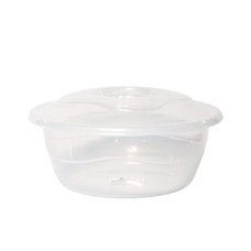 Миска харчова пластикова 10л з кришкою прозора ZAMBAK PLASTIK