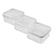 Набір ємностей для сипучих продуктів 3шт(900мл) посиленний пластик ZAMBAK PLASTIK