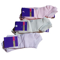 Носки женские короткие "Однотонные" 36-40 (Микс цветов)