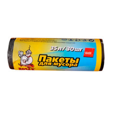 Пакет для сміття 35л(30шт)7мкм чорні Козак