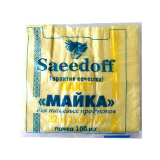 Пакет п/е майка 22х38 (100шт) 8мкм Saeedoff №1