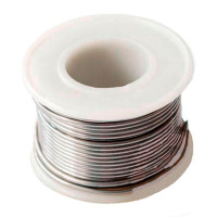 Припій 100г. D-1мм, для паяльника пістолета Sn40Pb60, пластикова котушка Intertool (60шт/уп)