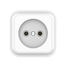 Розетка накладна одинарна без заземлення Premiera білий GISelt IP 20