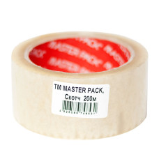 Стрічка поліпропіленова з липким шаром (Master Pack, 45х200, 38 мкм, пр., (72 шт))