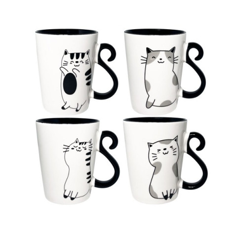 Чашка порцелянова 330мл BLACK BLACK CAT S&T