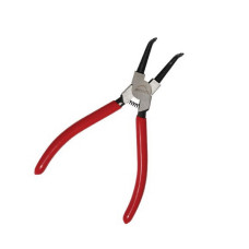 Щипці для зняття стопорних кілець зігнуті на стиск 180мм INTERTOOL