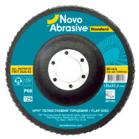 Диск шліфувальний пелюстковий NOVOABRASIVE 125х22.23мм Р60 Т29