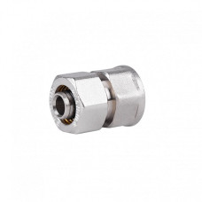 Муфта перехідна латун. нікелірована д/металопласт. труб 1/2"в х16 SD153W1615 SD Plus