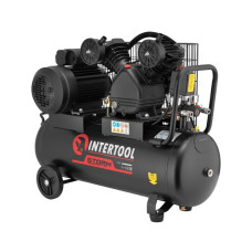 Компресор INTERTOOL 50л ремінний 3кВт 10атм 500л.хв 2цил. 36міс