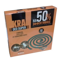 Спирали від комарів (10шт) KRA DEO SUPER (60шт/уп)