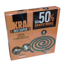 Спирали від комарів (10шт) KRA DEO SUPER (60шт/уп)
