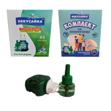 Жидкость от комаров 45 ночей+фумигатор (без запаха) ТМ Некусайка