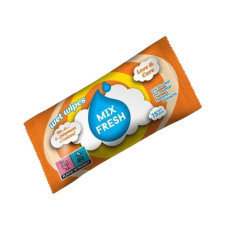 Вологі серветки "MIX FRESH" персик,15 шт.(помаранчева)
