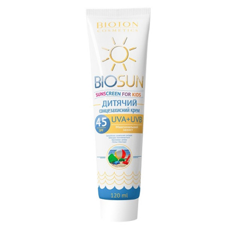 Крем детский солнцезащитный SPF 45,120 мл BIOSUN