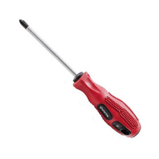 Викрутка хрест. PH0х150мм, проріз.червона ручка Intertool (12шт/уп)