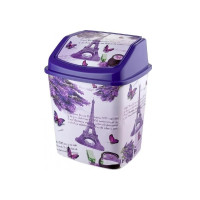 Відро для сміття з кришкою, що коливається 5л Париж (230x185x285) ELIF PLASTIK