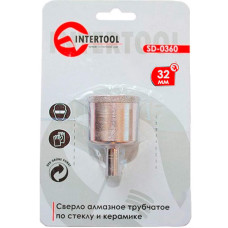Свердло корончате по склу та кераміці 32мм Intertool
