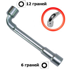 Ключ торцевой L-образный 16мм с отверстием Intertool