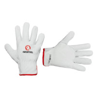 Перчатка кожаная из высококачественной овечьей кожи 10" Driver Style к.м. INTERTOOL (12шт/уп)