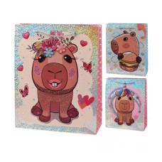 Пакет подарочный бумажный L "Capybara" 31*42*12см (12 шт/уп)