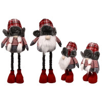 Фигура новогодняя "Gnome" 55см (ноги-телескоп)