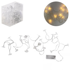 Гирлянда светодиодная "Цветы" 4м 20led (2AA)