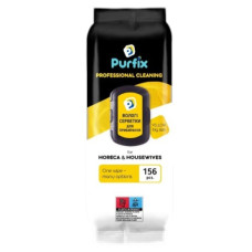 Салфетки влажные хозяйственные для уборки 156шт Yellow ТМ Purfix