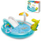 Игровой центр 201х170х84см, 160л, до 54кг, горка, грибок, фонтан, сливной клапан INTEX