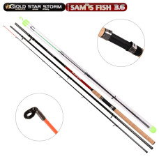 Спиннинг фидерный штекерный Gold star storm 3.6м 60-180г 2+3к