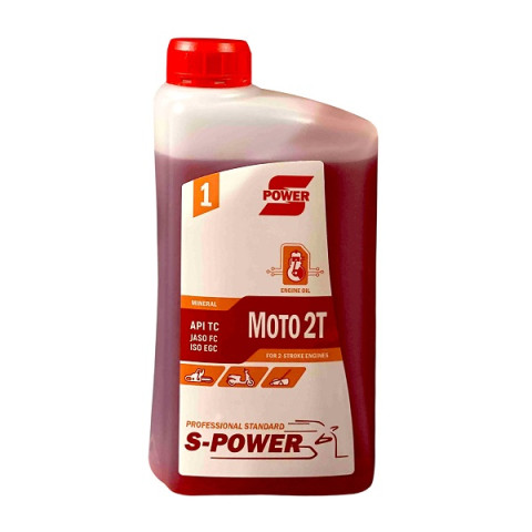 Масло моторное S-POWER MOTO 2T 1л минеральное