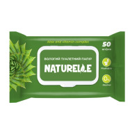 Влажная туалетная бумага с алое и комплексом витаминов 50шт Naturelle