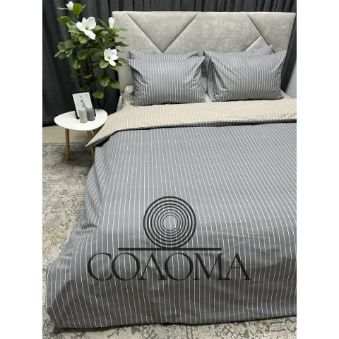 Комплект постельного белья 3326L евро 50*70 бязь GOLD Солома