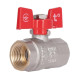 Кран шаровой прямой латунь никелиров. бабочка PN40 1/2"вв SD602NW15PN40 Standart Thermo Alliance