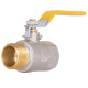 Кран шаровой прямой латунь никелиров. рычаг PN40 газ 3/4"вн SD605G20 Base Thermo Alliance