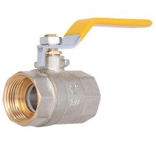 Кран шаровой прямой латунь никелиров. рычаг PN40 газ 3/4"вв SD600G20 Base Thermo Alliance