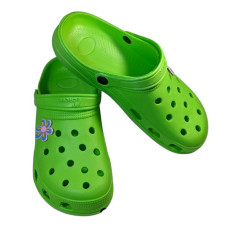 Кроксы женские CROSS 36-41р (6пар в уп) зеленые