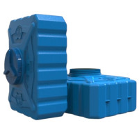 Емкость трехслойная прямоугольная синяя 200л EURO PLAST