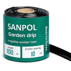 Капельная лента эмиторная 16 х 0,2 х 10смх100м, 8mil 1,36 л/год Garden Drip