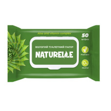 Влажная туалетная бумага с алое и комплексом витаминов 50шт Naturelle