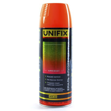 Эмаль акриловая флуоресцентная (Светоотражающая) Оранжевый 400 мл ТМ UNIFIX
