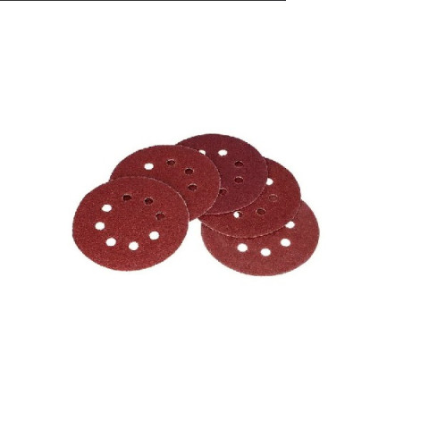 Диск шліфувальний самозачіпний (8 отворів) 125мм, P40 (5шт) NOVOABRASIVE
